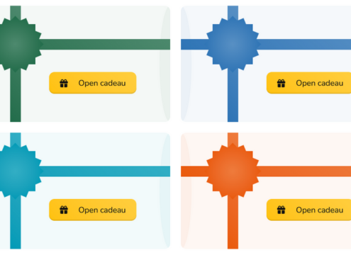 Verras jarigen met een verjaardagscadeau
