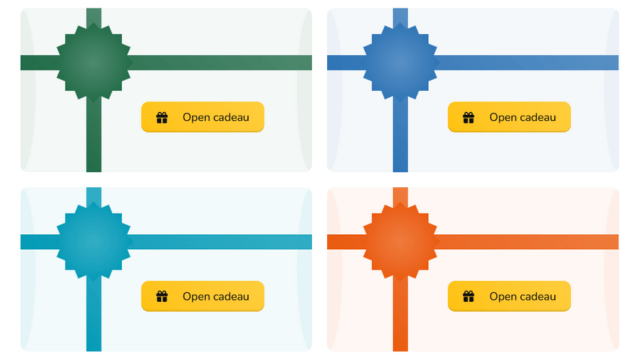 Verras jarigen met een verjaardagscadeau